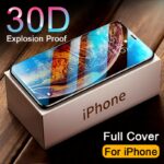 30D Full Cover Tempered Glass on For iphone