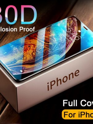 30D Full Cover Tempered Glass on For iphone